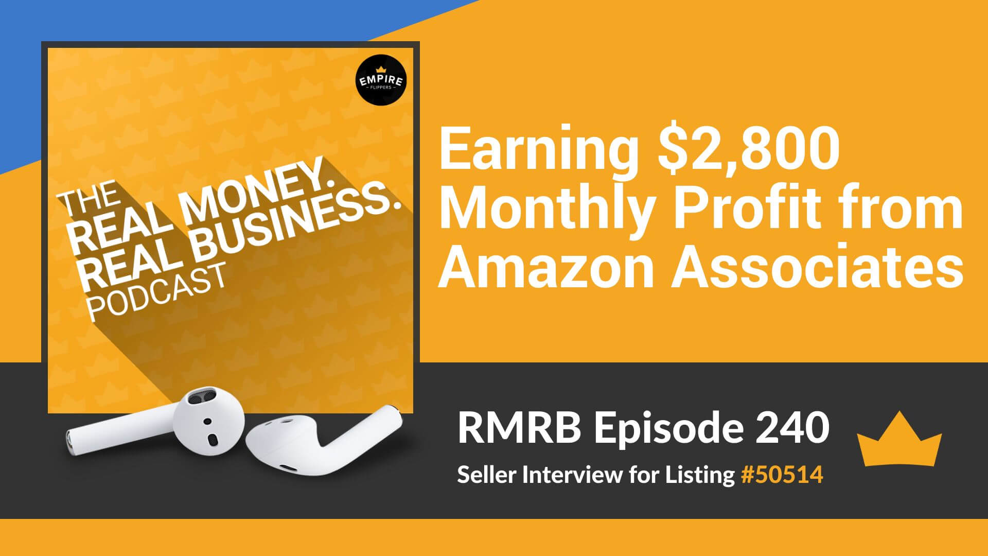 RMRB 240 - Earning $2,800 Monthly Profit from Amazon Associates