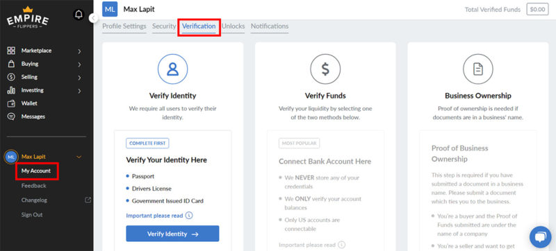 How to Verify Your ID - Empire Flippers
